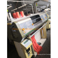 Kauoheng Kh 313 J - 14 Guage Needle Bed 40 Inches Used Flat Knitting Machine Collar Machine Semi Jacquard Machine Year 2002-2005